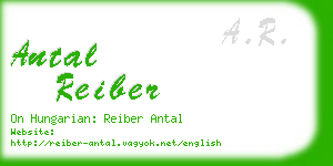 antal reiber business card